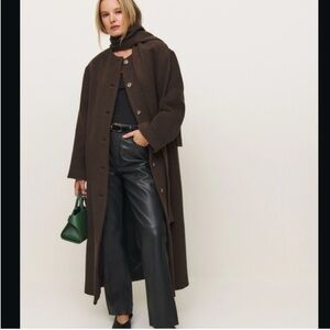 Reformation Asher Long Wool Coat